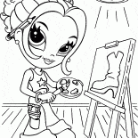 La jeune fille attire