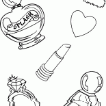 Cosmétiques pour une fille