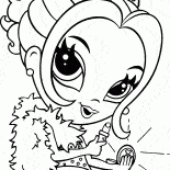 Fille corrige maquillage