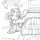 Robot sur un évier