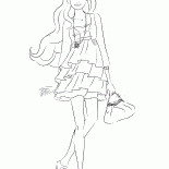 Barbie dans une robe courte