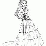 Barbie et élégante robe