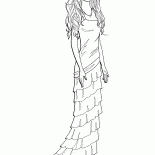 Barbie dans une robe élégante