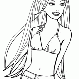 Barbie dans un maillot de bain