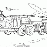 Voiture de laérodrome de Feu