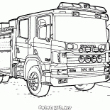 Camion de pompiers Scania