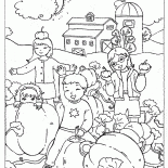 Citrouille dans le jardin