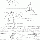 Plage de sable et