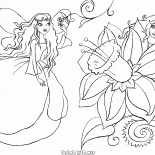 Elfes et des fleurs