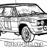 Voiture de course des années 80