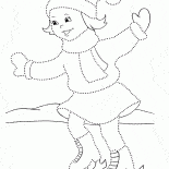 Fille patine