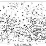 Père Noël dans un traîneau