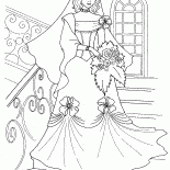 Bride sur les escaliers