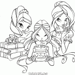 Winx et le gâteau