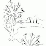 Feuilles de fleur