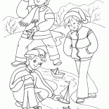 Les garçons et les bateaux