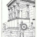Temple à Athènes