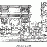 Arc de Triomphe et le Colisée