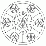 Vitrail de flocons de neige