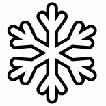 Flocon de neige simple