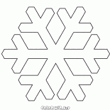 Le flocon de neige la plus courante