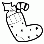 Stocking avec des cadeaux