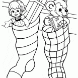 Cadeaux de Noël en bas