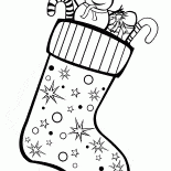 Stocking plein de cadeaux