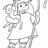 Costume de Noël avec de lagneau