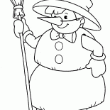 Costume de bonhomme de neige pour un enfant