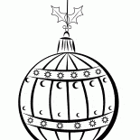 Balle sur larbre de Noël
