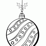 Arbre boule de Noël sur une chaîne