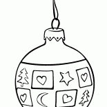 Balle sur larbre de Noël