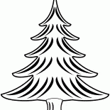 Arbre de Noël en hiver