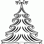 Glowing pointe de larbre de Noël