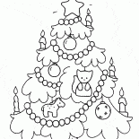 Arbre de Noël dans la soirée