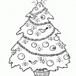 Arbre de Noël et des jouets Glowing