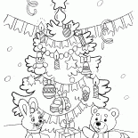 Nouvel An et arbre de Noël