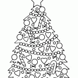 Arbre de Noël avec des ornements