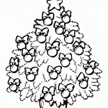 Arbre de Noël avec des jouets merveilleux
