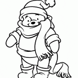 Winnie lourson en hiver