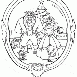 Belle et la Bête dans la réflexion