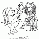 Pooh soulevé Porcinet
