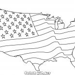 Drapeau américain Carte